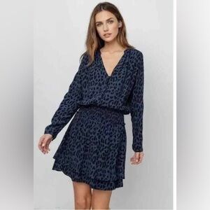 Rails Midnight Blue Animal Print Dress